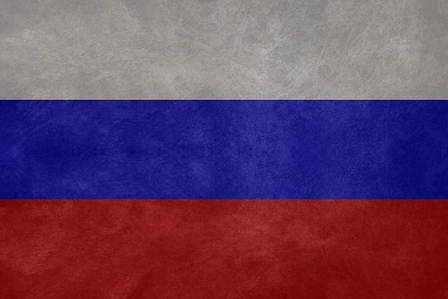 Free russia flag war illustration