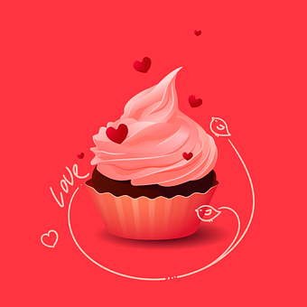 Dessert, Glasur, Cupcake, Kake