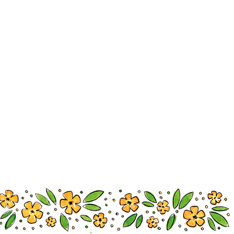 Blumen, Saum, Aquarell, Dekoration