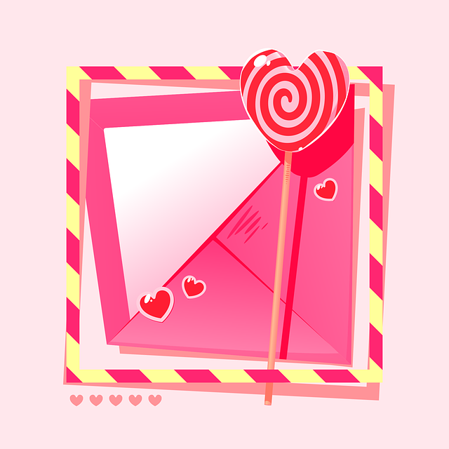 Free envelope letter lollipop vector