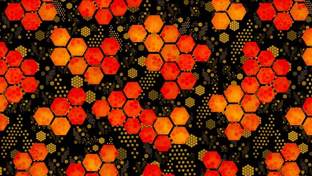 Free honeycomb hexagon background illustration