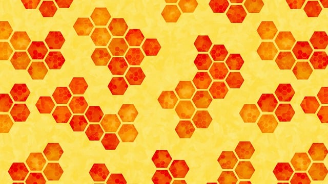 Free honeycomb hexagon background illustration