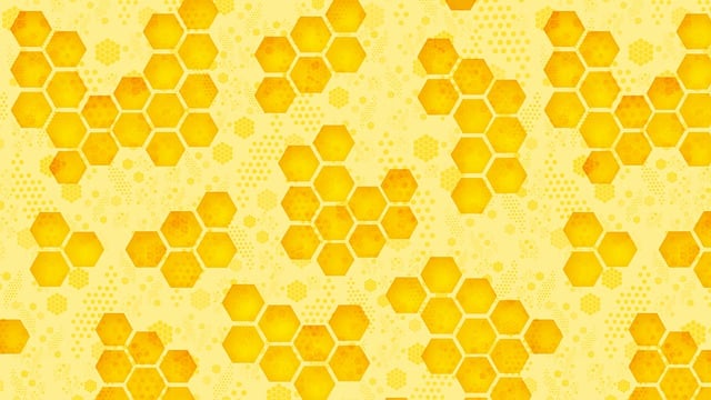 Free honeycomb hexagon background illustration