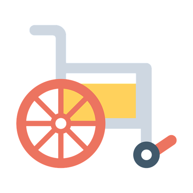 Free chair wheel patient illustration