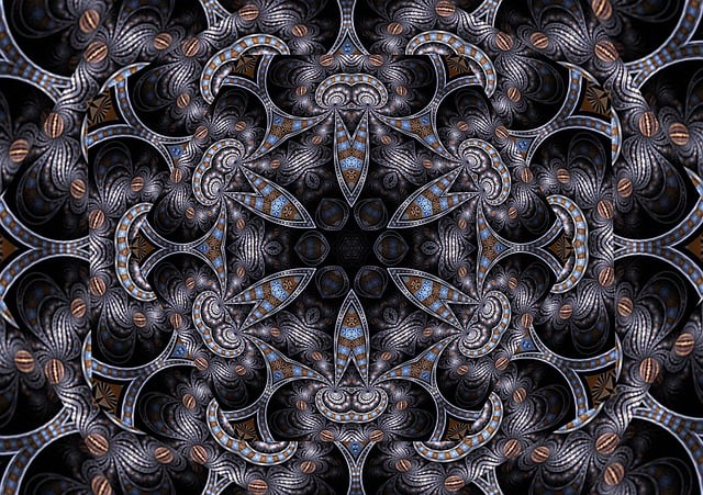 Caleidoscop, Mandala, Fundal, Tapet