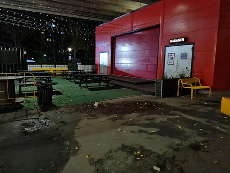 Jeseň, Pád, Mestský, Noc, Prázdny
