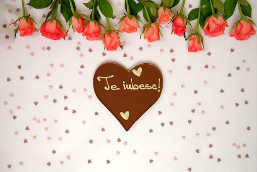 Chokolade Hjerte, Roser, Lyserød