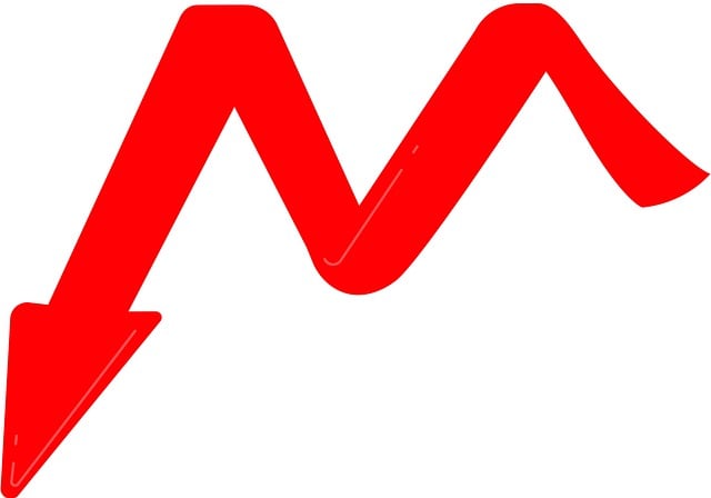 Free arrow loss finance illustration