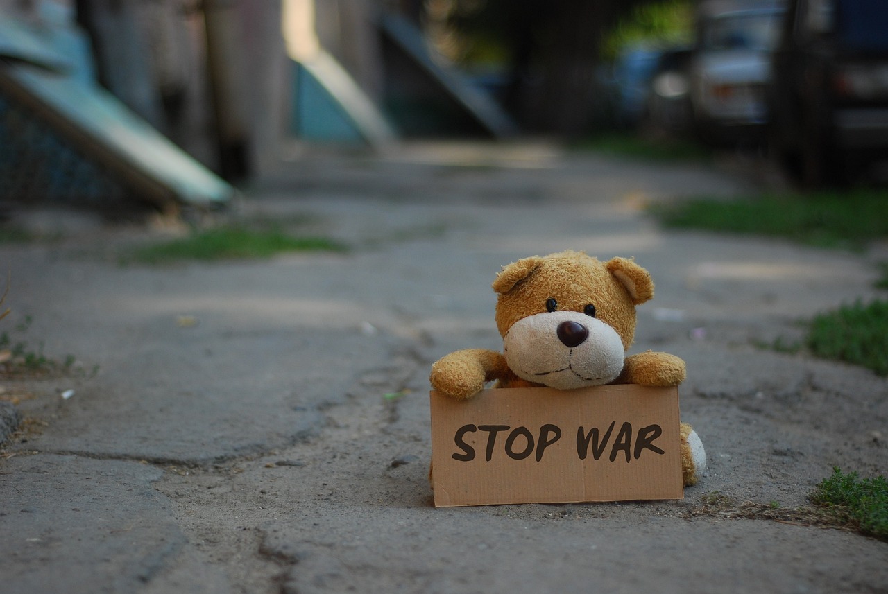 https://pixabay.com/de/photos/teddyb%c3%a4r-spielzeug-krieg-beenden-7040165/