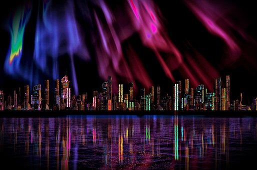 Free Ocean Aurora Borealis photo and picture
