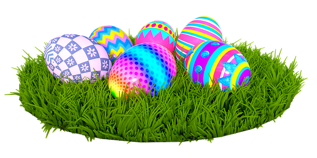 Ostern, Osterei, Mehrfarbig, Ei
