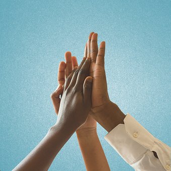 Team, Freundschaft, Hände