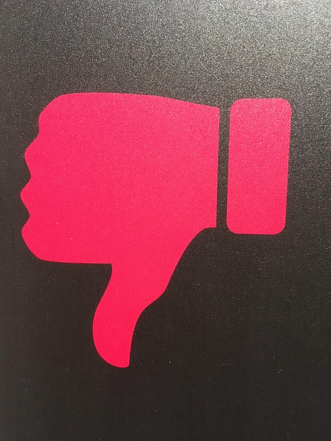 Free Red Thumbs Down photo and picture