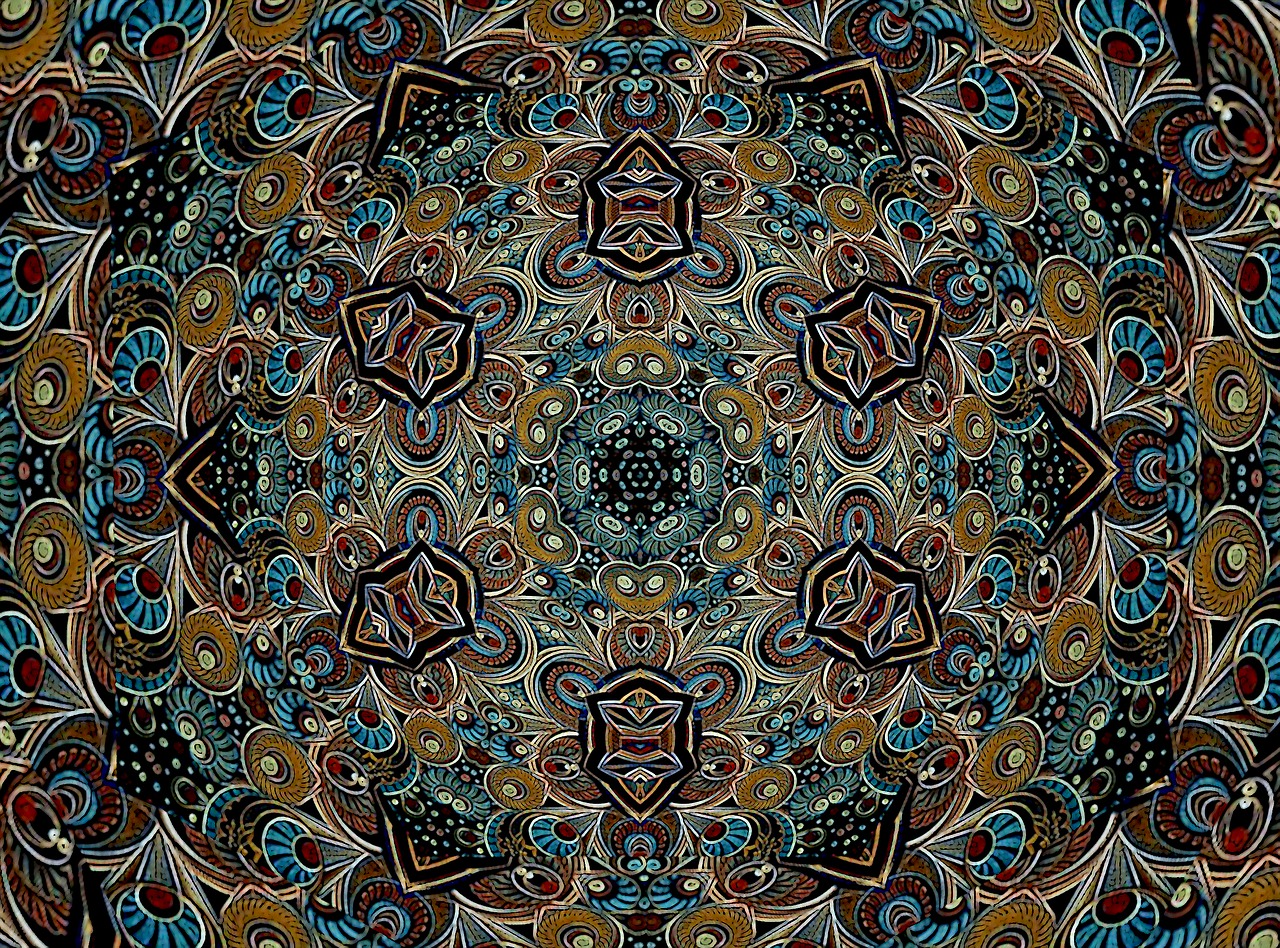 Download free HD stock image of Rosette Mandala Free rosette mandala ornament illustration