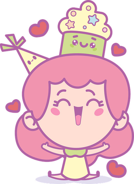 Free girl joy cakes vector