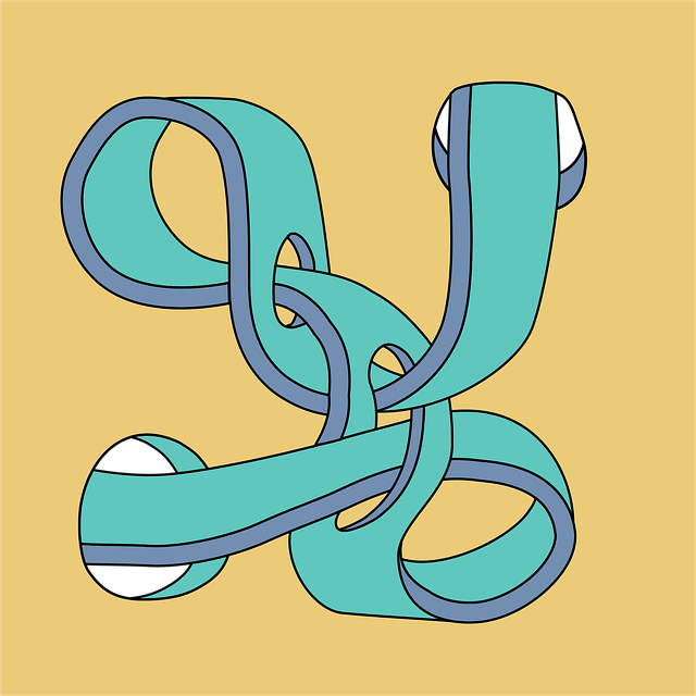 Free belt twist tangle vector