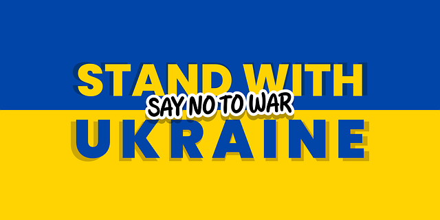 Free ukraine flag support vector