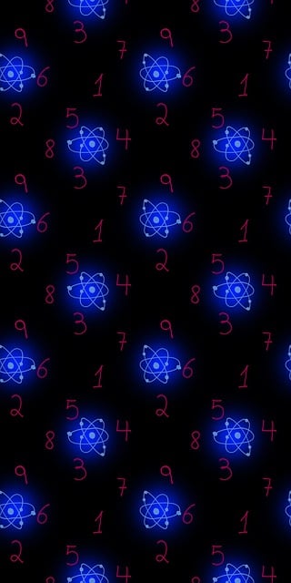 Free atom nuclear atomic illustration
