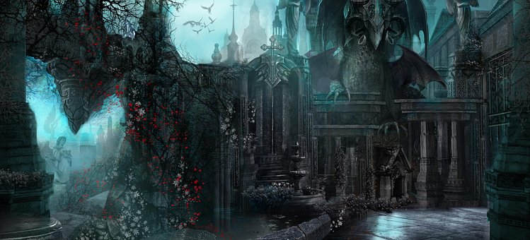 Free Fantasy Cemetery photo and picture