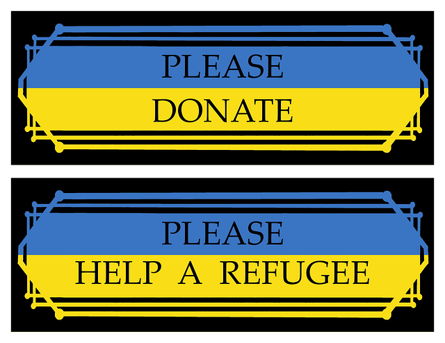 Free donate ukraine flag illustration