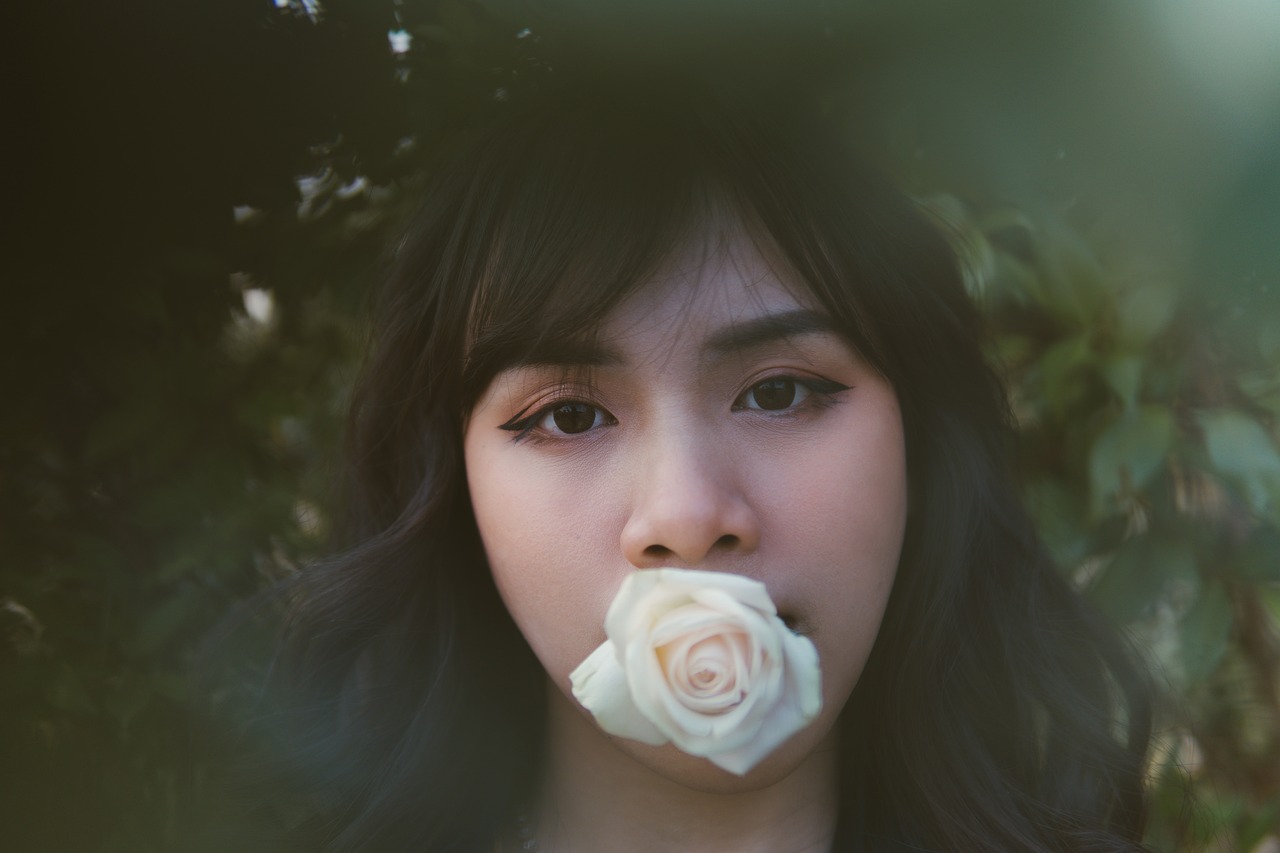 Asian Woman Rose Portrait Free photo on Pixabay Pixabay