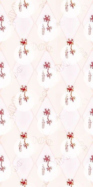 Free neuron test tube pattern illustration