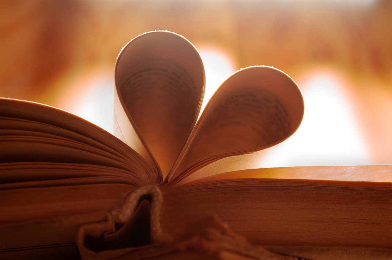Amour, Livre, En Train De Lire