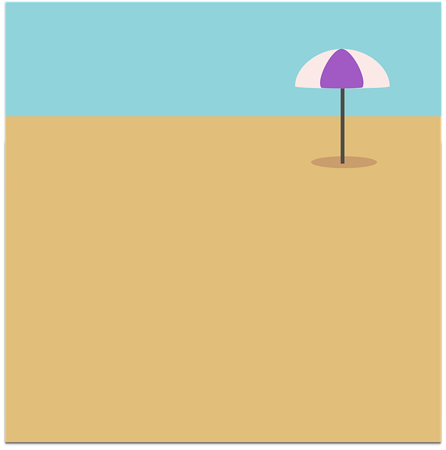 Free beach summer umbrella vector