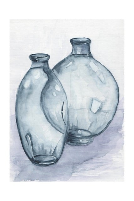 Free vase glass jar illustration