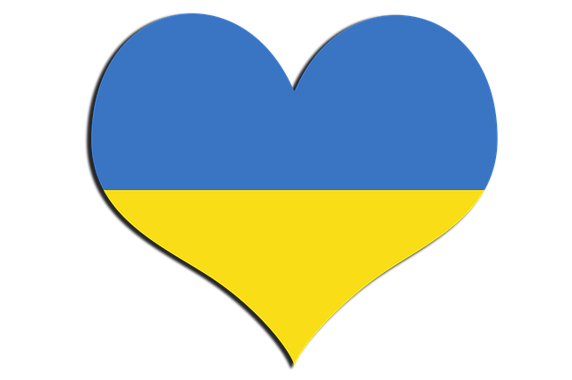 Free ukraine love heart illustration