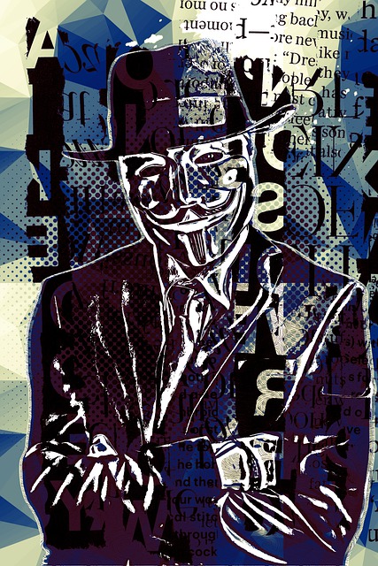 Free vendetta anonymous mask illustration