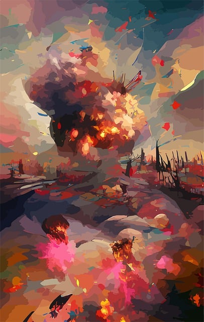 Free explosion colors fantasy illustration