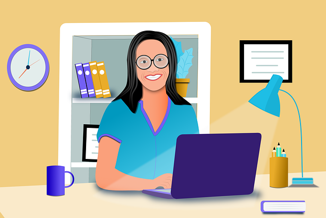 Free office business work illustration