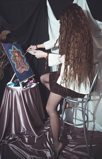 Ung Kvinde, Hår, Kunstner, Skabelse