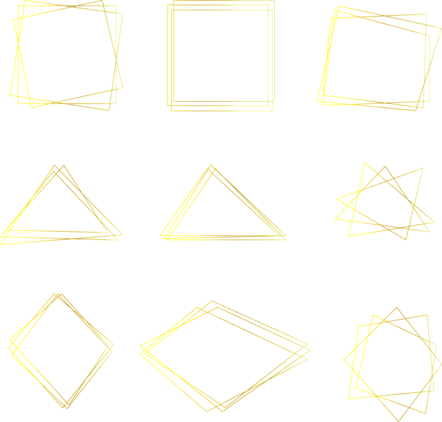 Free shapes design set vector