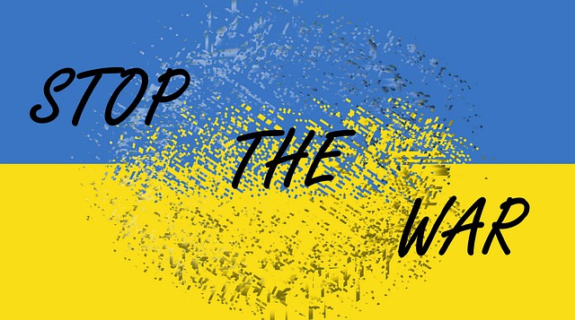 Free stop war ukraine flag conflict illustration