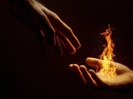 Hand, Vuur, Vlam, Warmte, Hot, Vonk