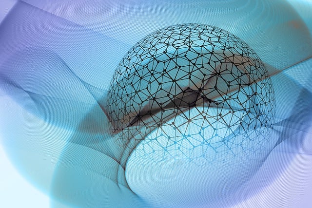 Free network social abstract illustration