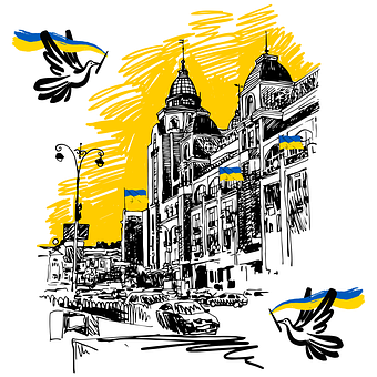 Free Ukraine Flag illustration and picture