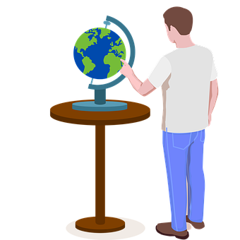 Free World Man illustration and picture