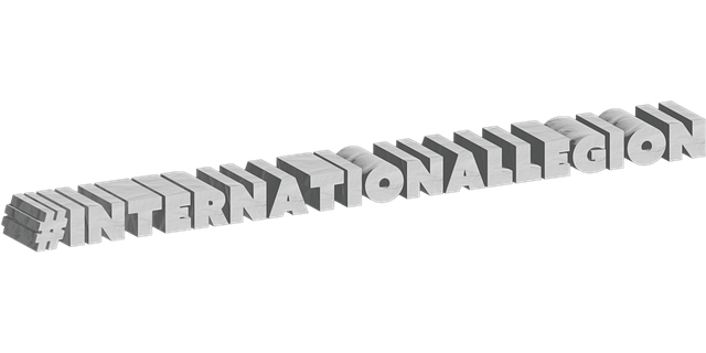International Legion, Tekst, Typografi