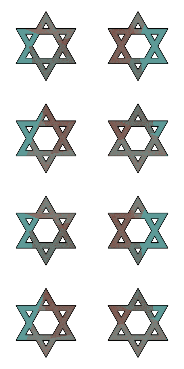 Davidsstjerne, Hexagram -Emblem