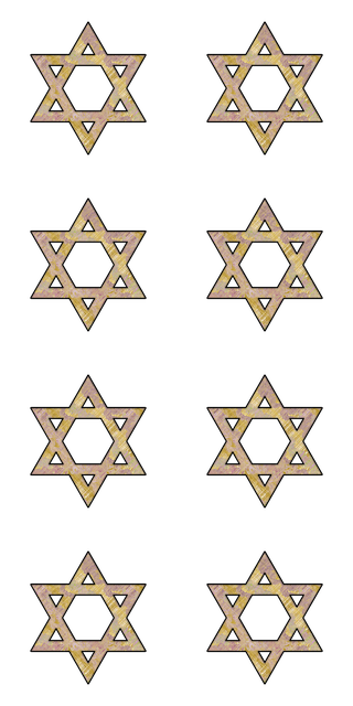 Free star of david hexagram emblem seal of solomon illustration