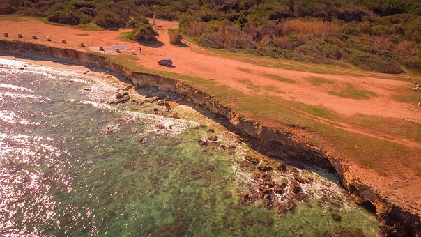 Drone, Kyst, Erosion, Hav, Adriaterhavet