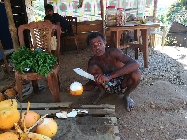 Free Man Coconut photo and picture