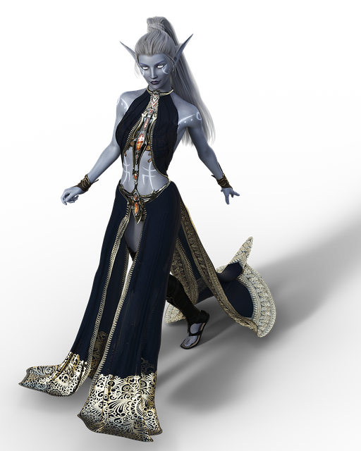 Free fantasy character female illustration