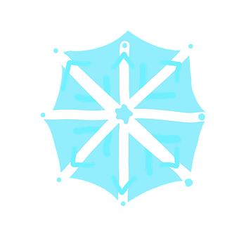 雪花, 雪, 冬天, 简单的, 几何的, 自然, 寒冷的, 冰, 降雪, 圣诞节