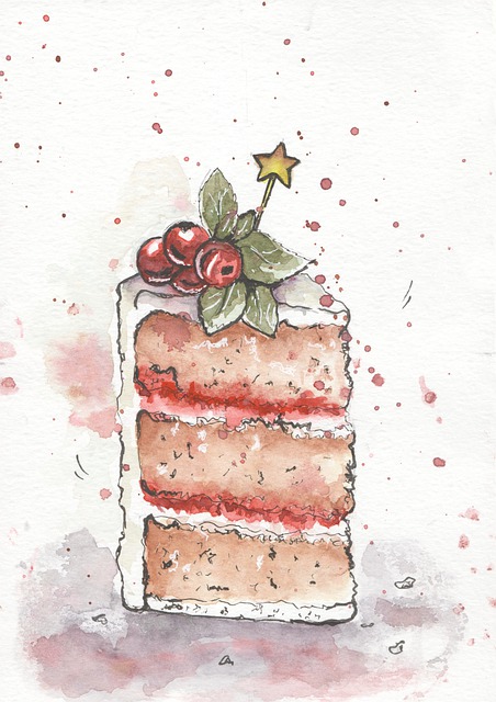 Free cake dessert food illustration