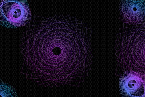 Abstrakte Kunst, Spiralförmige Muster