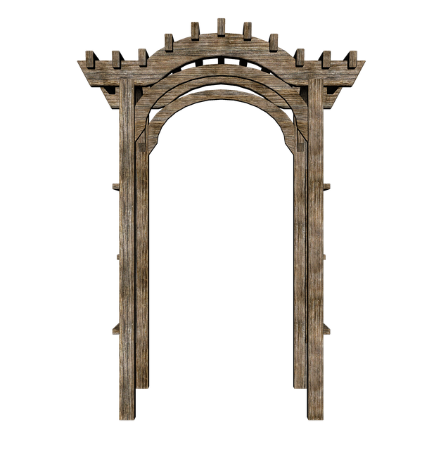 Free garden arch texture illustration